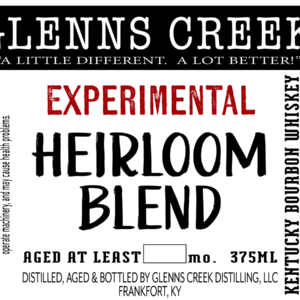 Heirloom Corn Bourbon WE DON'T SHIP THIS PRODUCT! PLEASE SCROLL DOWN